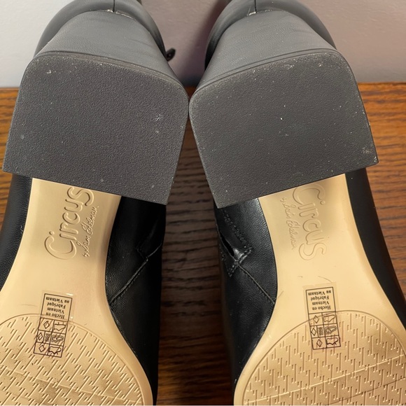 NWT | Circus by Sam Edelman Kate Bootie Ankle Boot Black Napa Leather - Picture 11 of 16